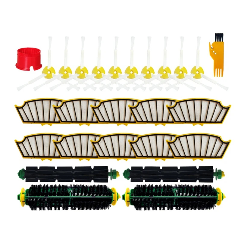 

HEPA Filter Main&Side Brush For Irobot Roomba 500 Series 510 530 535 532 550 560 570 580 585 Robotic Vacuum Cleaner