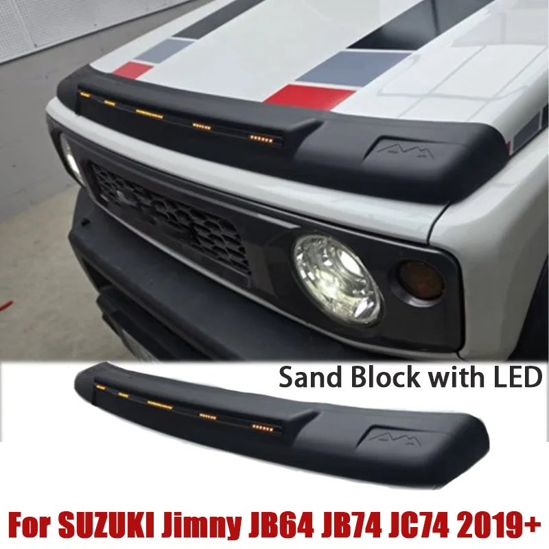 Для SUZUKI Jimny 35 дверей JB64 JB74 JC74 2019+ Внедорожные аксессуары 4x4: Защитный кожух капота от песка с подсветкой (art.: 3920db0efe52e) - 3920db0efe52e