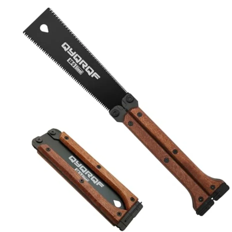 

Складная 5,5-дюймовая маленькая ручная пила 11/15TPI с двойными краями, тянущая пила SK5, стальная пила по дереву для деревообработки, кемпинга, сделай сам, небольшие проекты