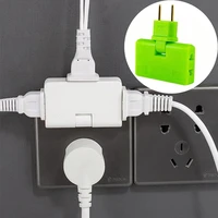 rotate plug eu converter one in three 180 degree extension plug multi plug mini slim wireless outlet adapter light convenient