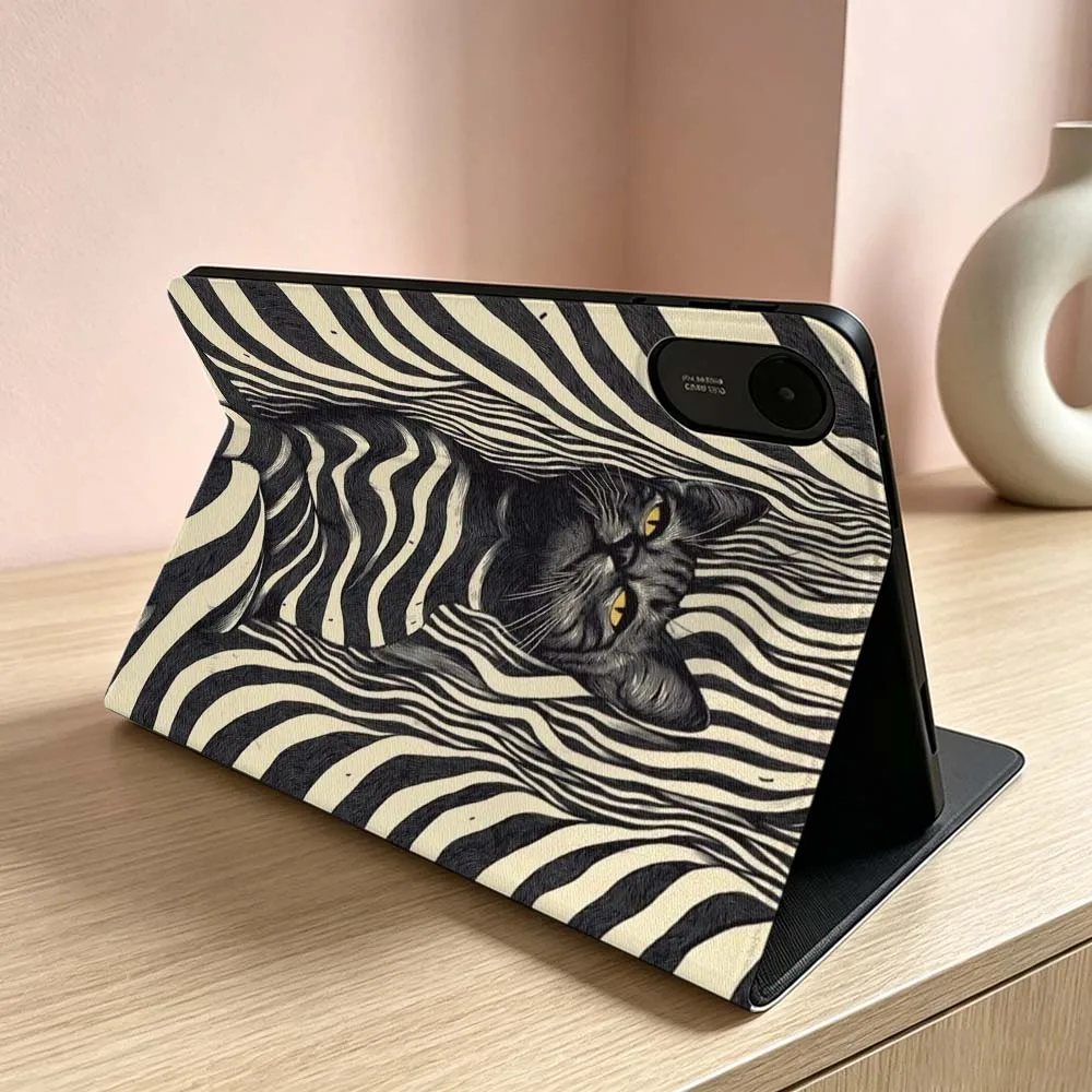 Фото Чехол для планшета Xiaomi Redmi Mi Pad 8 7 6 5 4 2 SE K Pro Max Ultra Poco Pad с дизайном «Черная кошка» №2