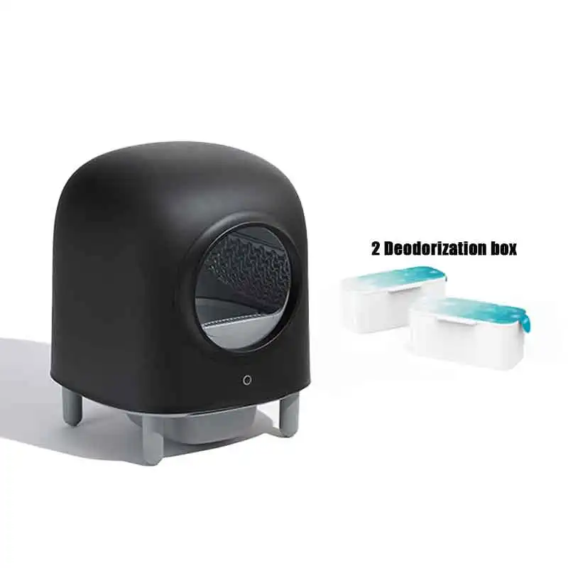 No Scooping Automatic Cat Bedpan With App Control Safety Protection Odor Removal Large Space