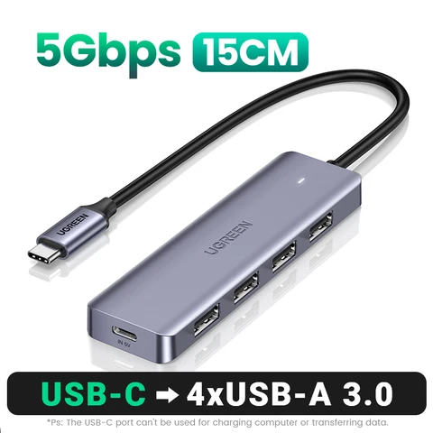 UGREEN USB C концентратор 4 порта