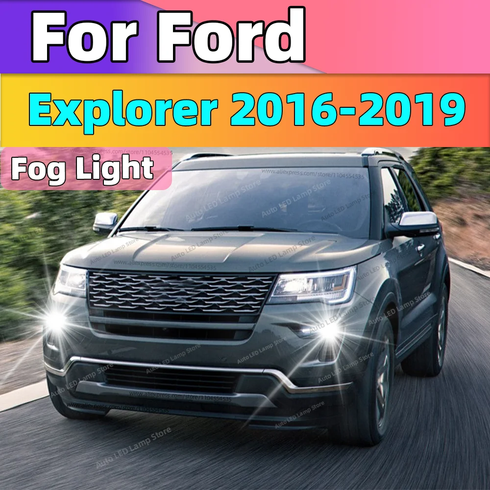 

2 шт. автомобильные передние противотуманные фары 20000LM ультра яркие светодиодные лампы H10 9145 Plug and Play для Ford Explorer 2016 2017 2018 2019