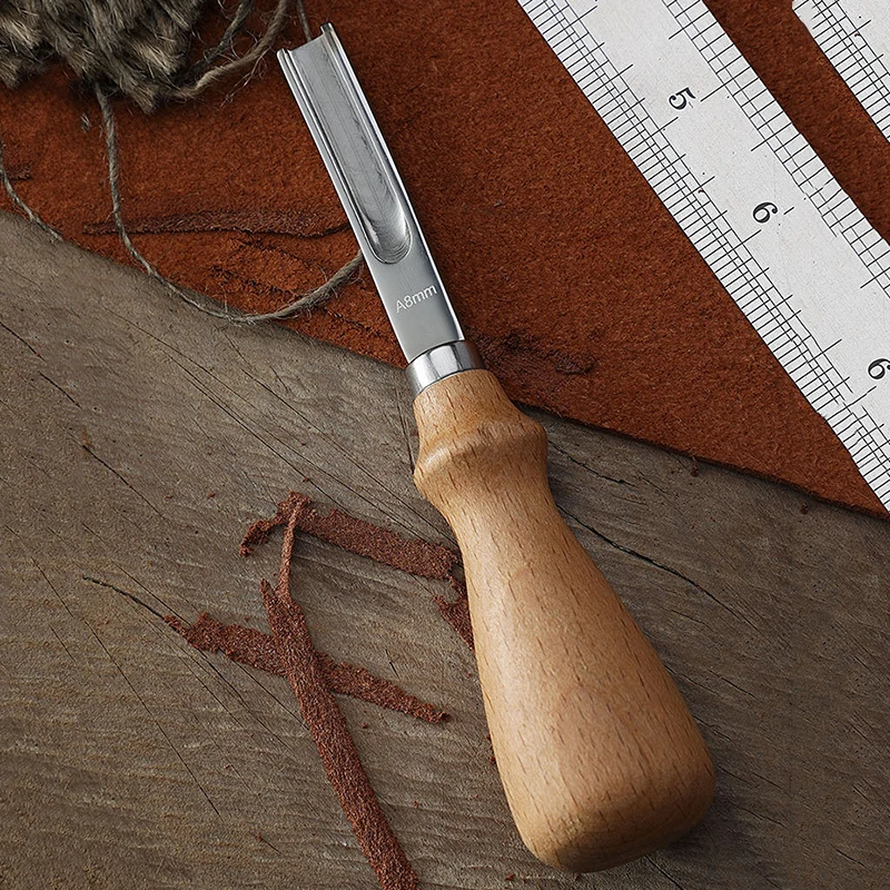Конический скос кожи ручной инструмент для резки кожевенный резец кожаный