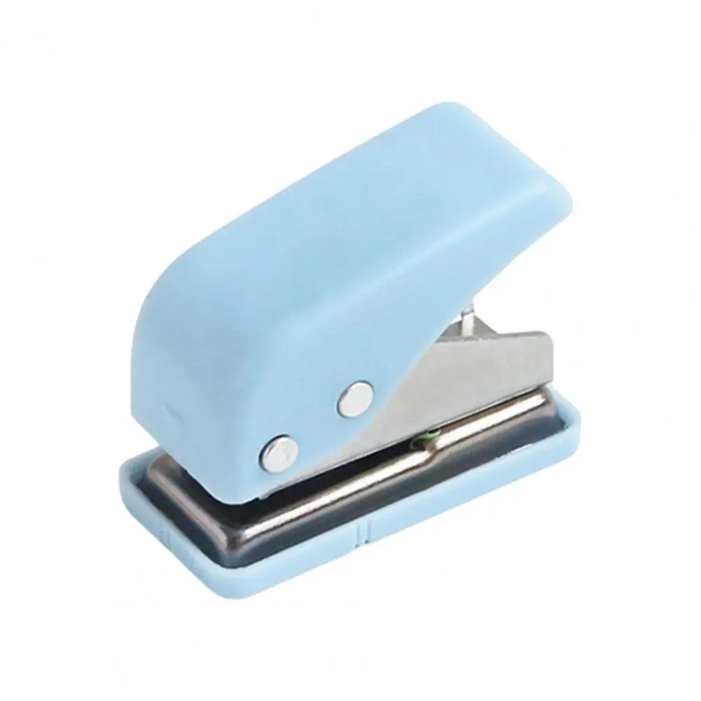 

Mini Stapler Paper Hole Puncher Labor-saving High Efficient Plastic Cute Single Hole Paper Puncher for OfficeSchool Supplies