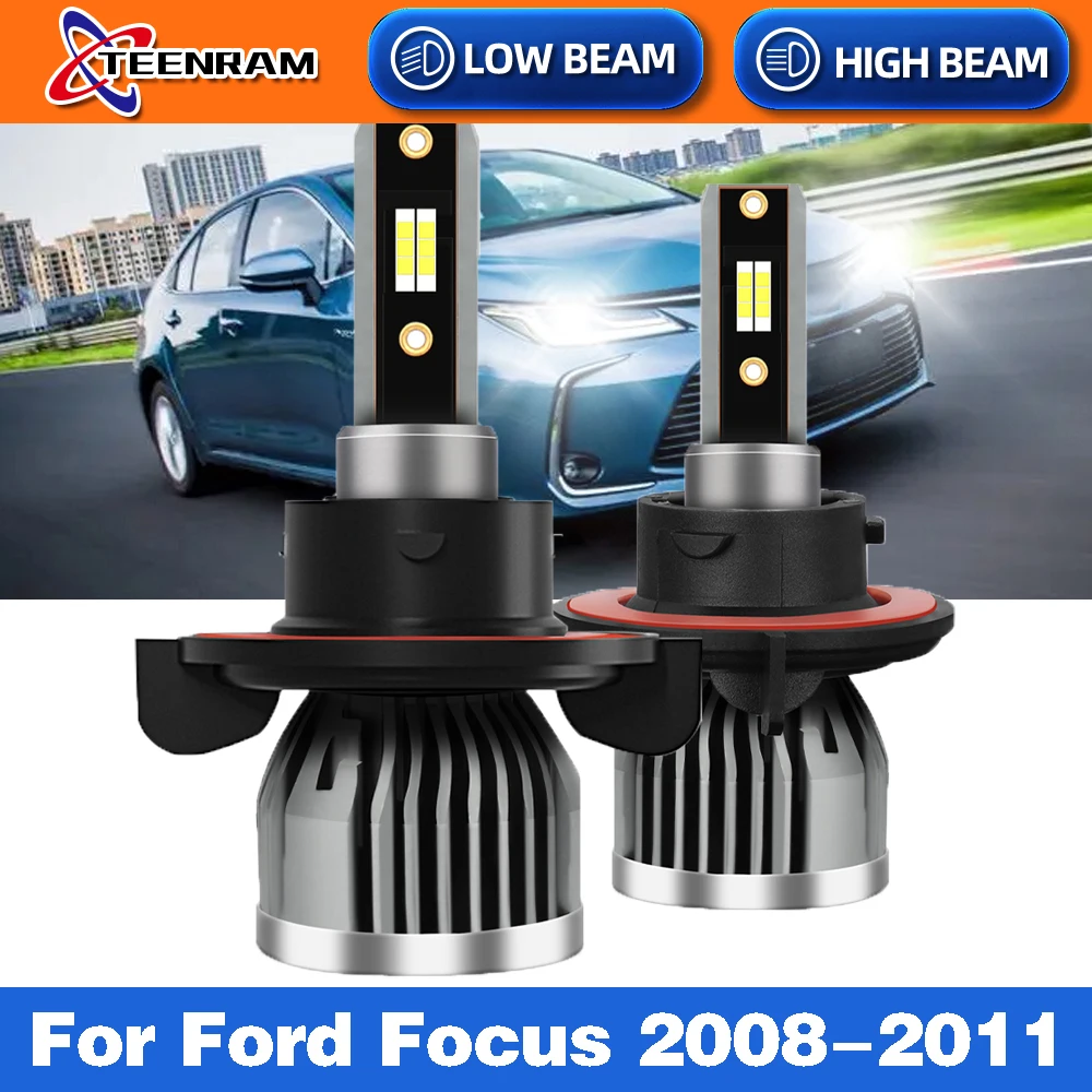 

H13 Car LED Headlight Bulbs 120W 20000LM 6000K Auto Headlamp Led Car Light 12V Super Bright For Ford Focus 2008 2009 2010 2011