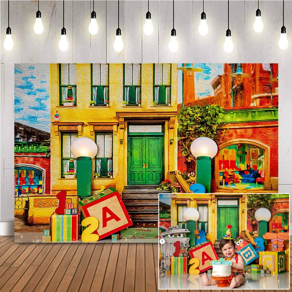 Фон для студийной фотосъемки с изображением печенья и торта