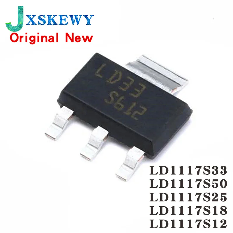 10 шт. LD1117S33CTR SOT-223 LD1117S33 LD33 LD1117S33TR LD1117S50CTR LD50 LD1117S25CTR LD1117S18CTR LD1117S12CTR LD25 LD18 LD12
