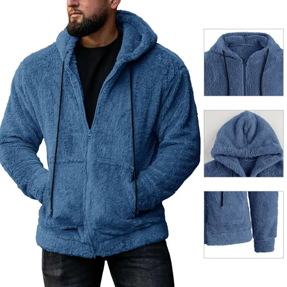 

All Match Fabulous Lightweight Winter Coat Zipper Fly Men Coat Pockets for Work