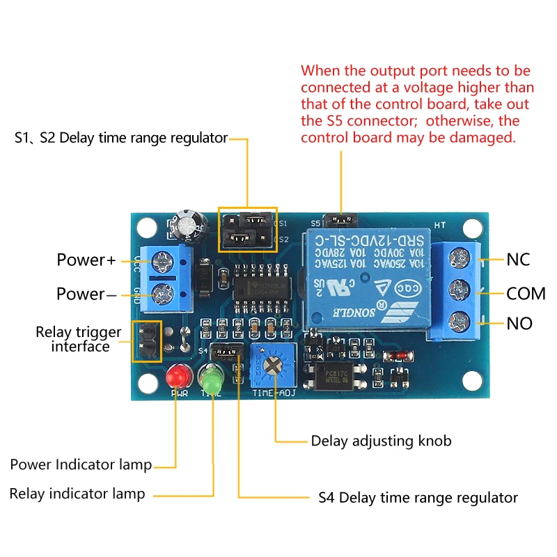 Рисунок 4 - Высококачественный релейный модуль с задержкой