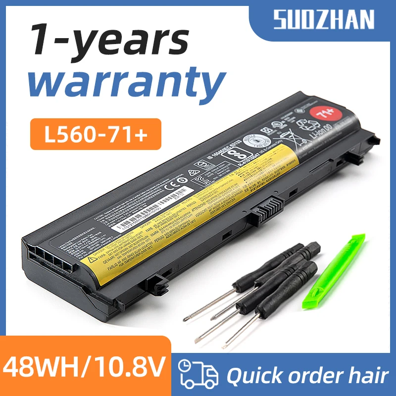 Батарея SUOZHAN для Lenovo ThinkPad 00NY486 00NY488 71 L560 L570 SB10H45073 SB10H45071 00NY489