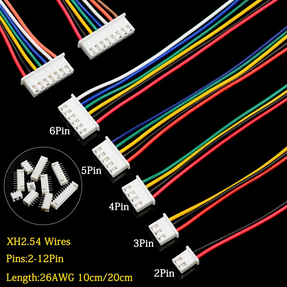 

5 комплектов разъемов JST XH2.54 2/3/4/5/6/7/8-контактных