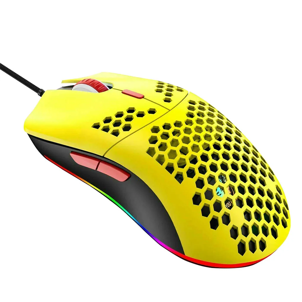 

Мышь Компьютерная Проводная эргономичная со светодиодной подсветкой, 12000DPI