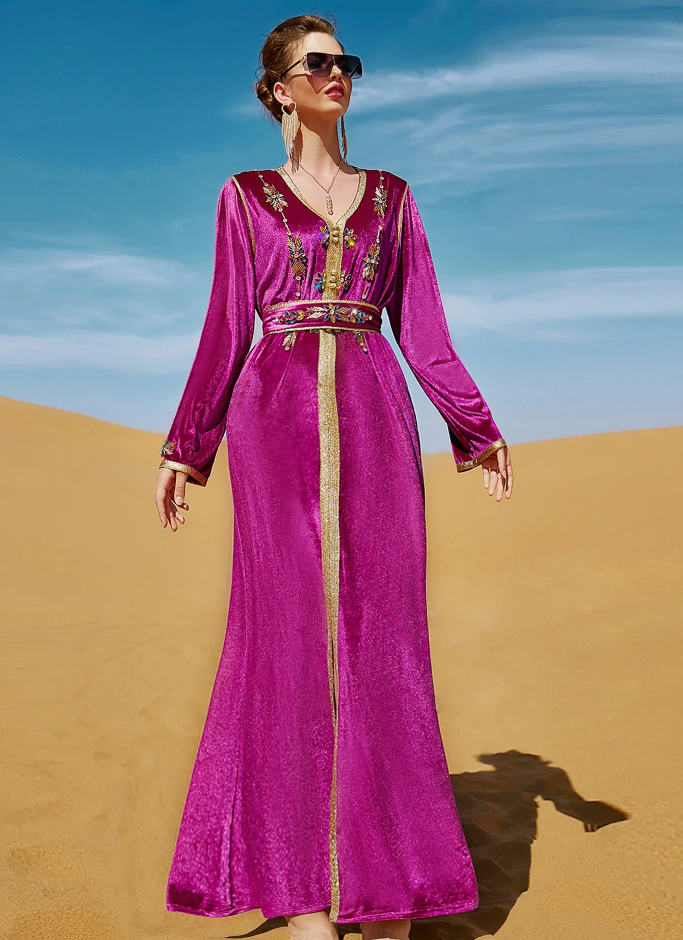 Eid Velvet Abaya Турция 2022, кафтан, марокканский кафтан, Марокканское мусульманское платье, Abaya s для женщин, вечерние платья Дубай Djellaba Femme