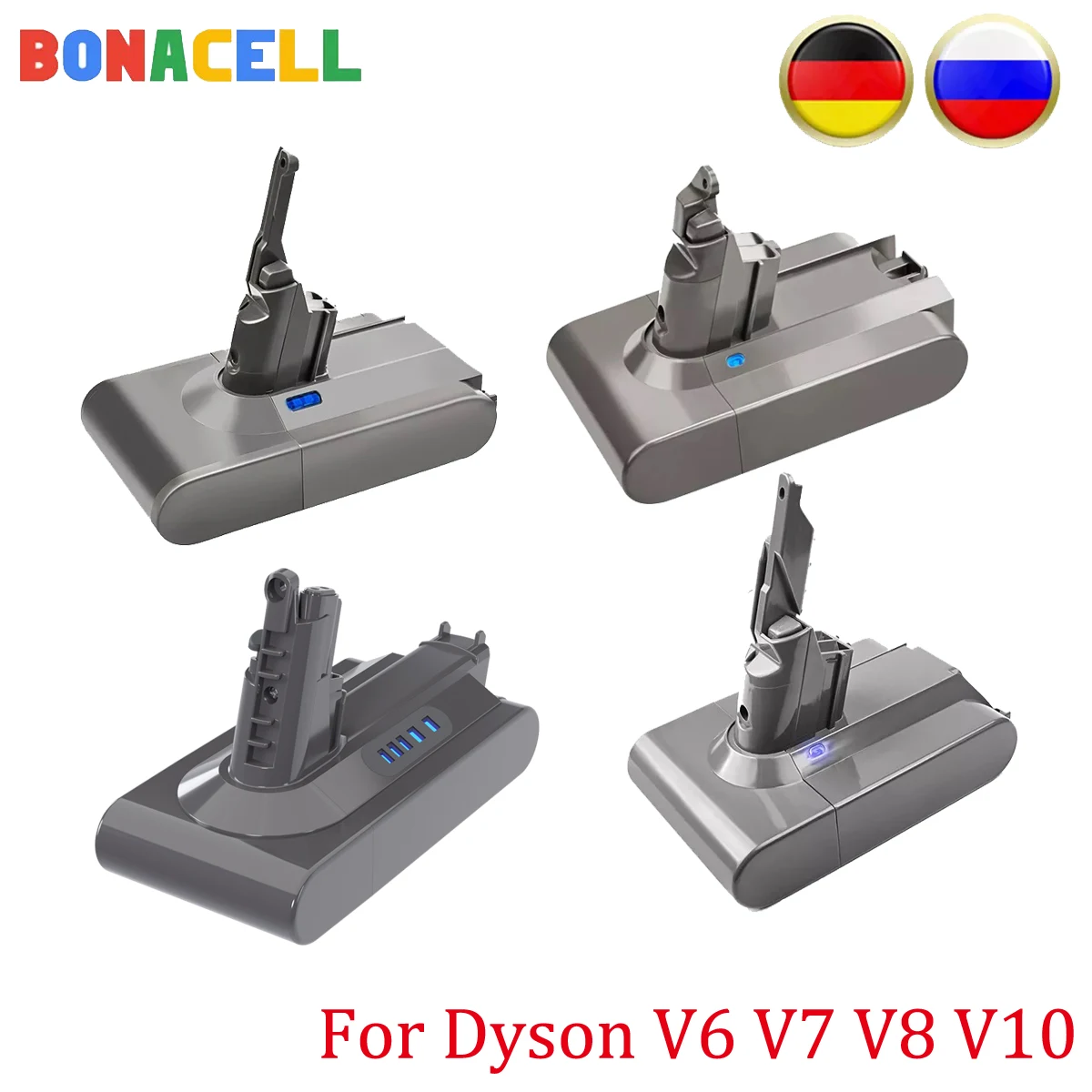 Аккумулятор для Dyson V6 V8 V7 V10 SV09 SV07 SV03 DC58 DC61 21 6 в 6000 мАч |