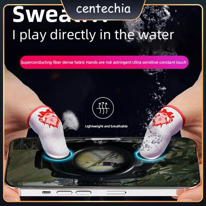 

Breathable Touch Screen Gloves Luminous Game Controller Sweat-proof Sensitive Gaming Fingertip For Gamer Washable Finger Cover