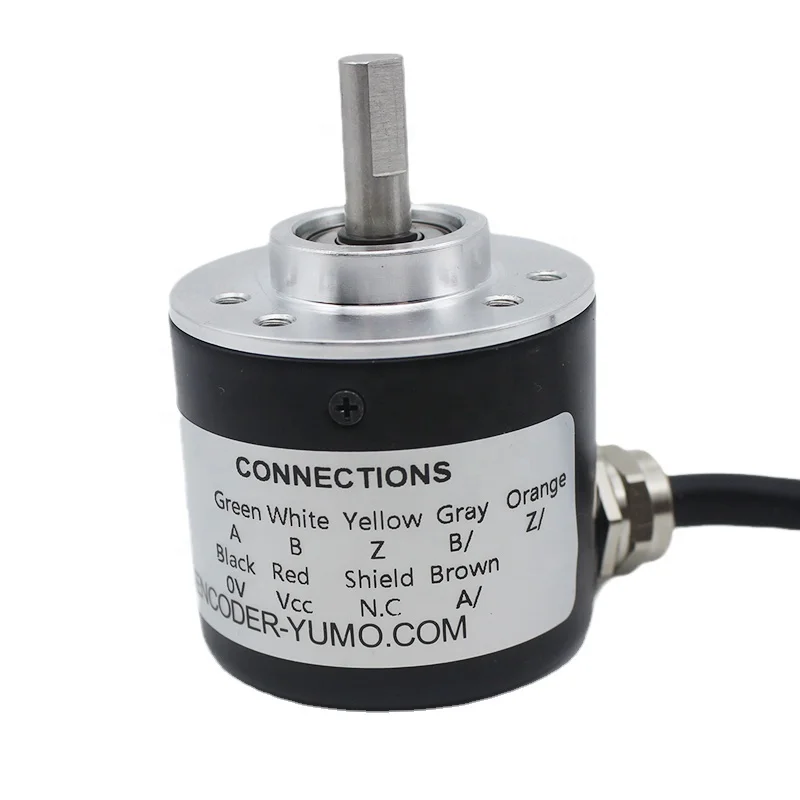

ISC3806-H03G-1000-BZ3-5L cable lead out behind rotary position encoder rotary encoder YUMO