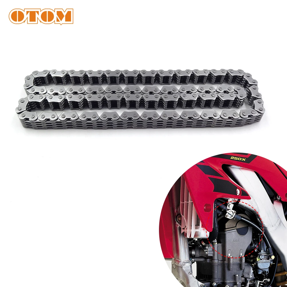 

OTOM 4X5-104L Motorcycle Camshaft Cam Timing Chain 14401-KRN-671 For HONDA CRF250R 04-09 CRF250X 04-17 Transmission Spare Parts