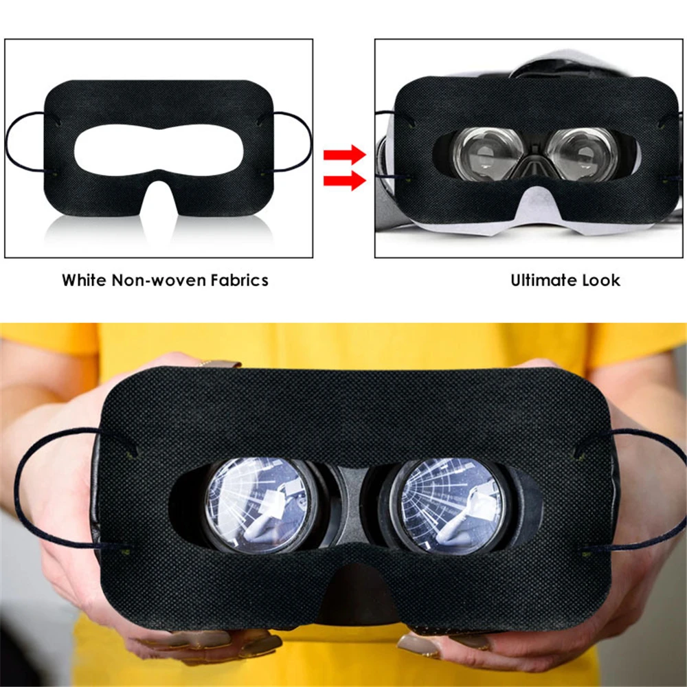 

For PS VR2 VR Eye Mask Cover Hygiene Disposable Eye Mask Sweat Breathable Face Protection for Pico 4 HTC