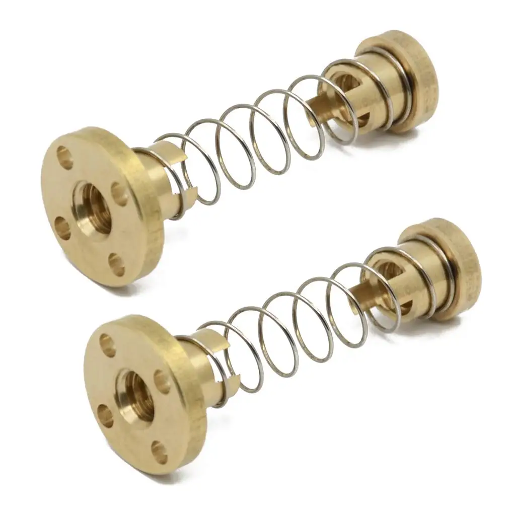 2 шт. латунные Пружинные гайки T8 для 3D-принтера 8 мм
