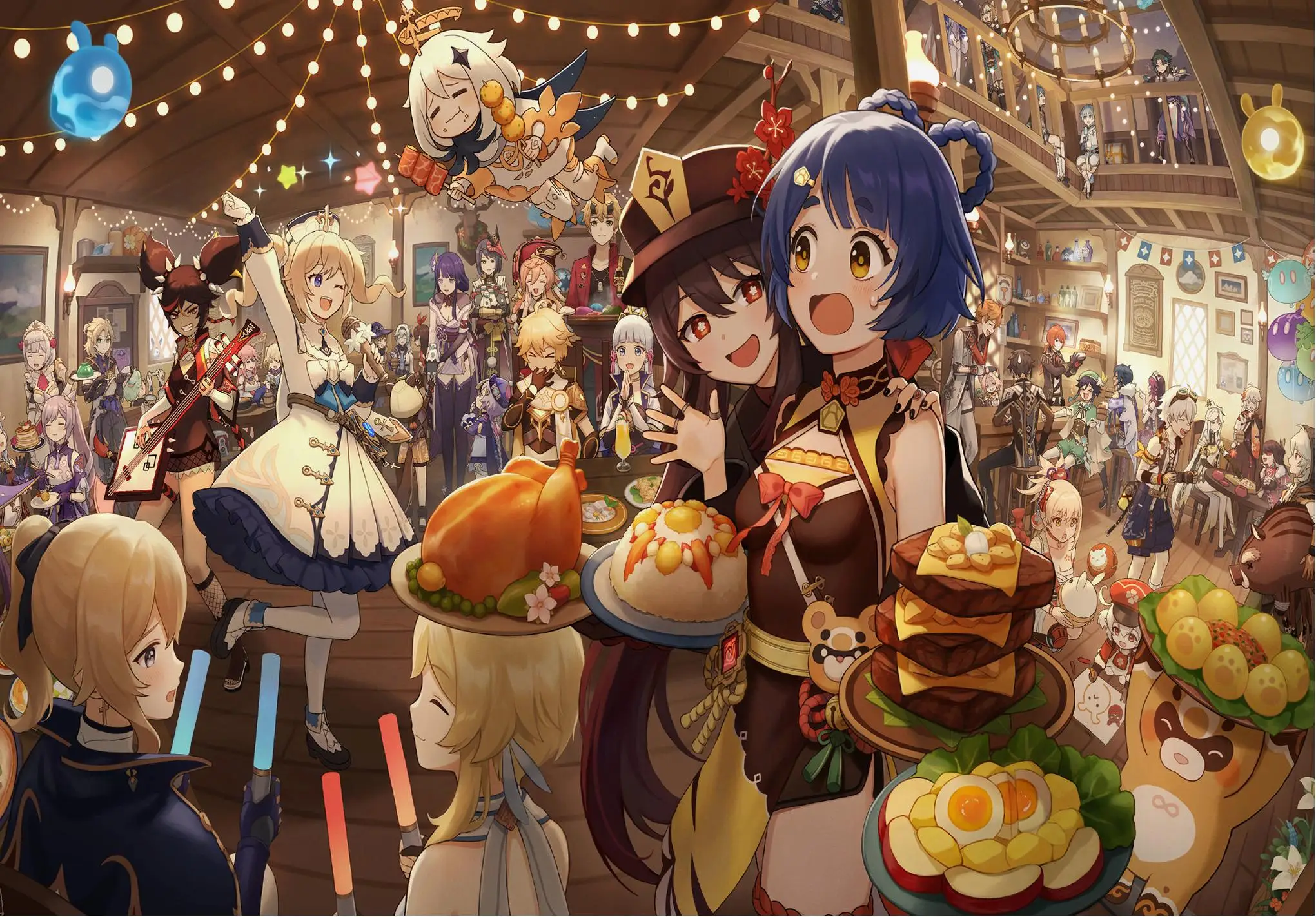 Плакат Genshin Impact на холсте