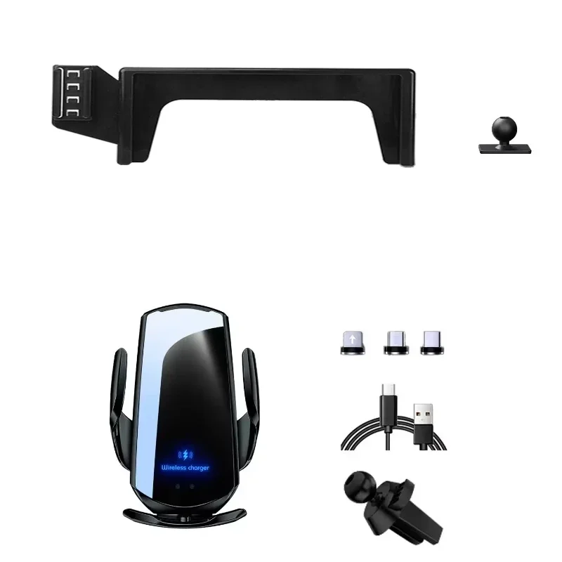 

Автомобильный держатель для телефона с 7-дюймовым экраном, фиксированная база для Audi Q2 Q2L GA 2018 2019-2023 2024, держатель для мобильного телефона с беспроводной зарядкой