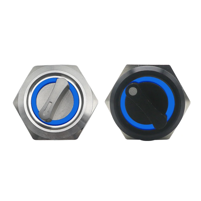 

Поворотный переключатель EARUELETRIC 19/22 мм 2/3 позиции с LED