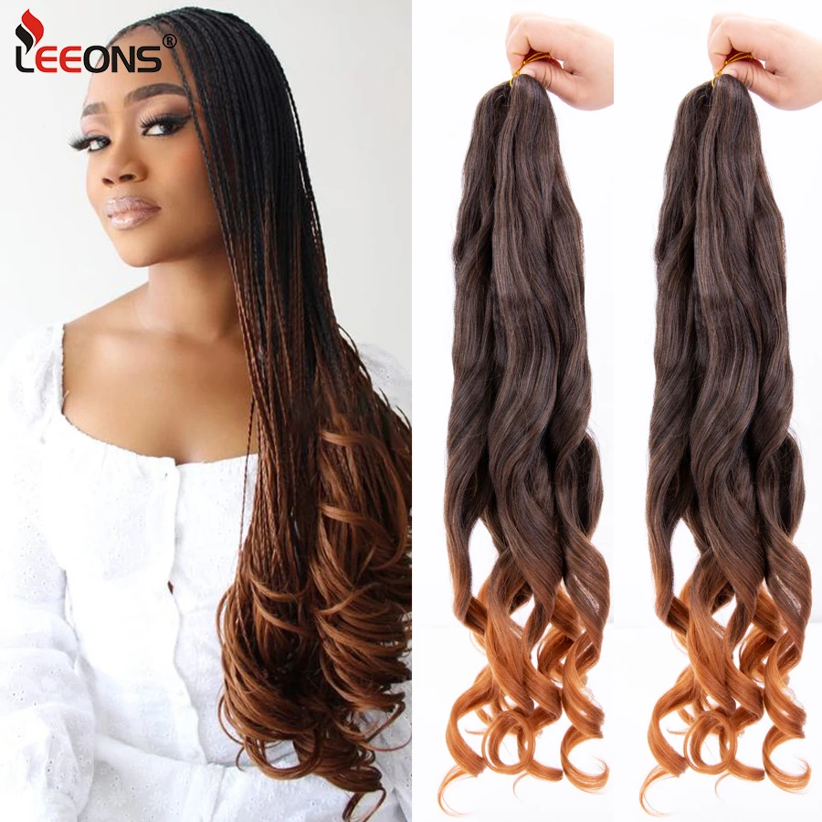 

Pre Stretched Bouncy Braiding Hair 22 Inch Synthetic Loose Wavy Braiding Hair 1Pcs/Lot Curls Synthetic Hair Extensions Black T30