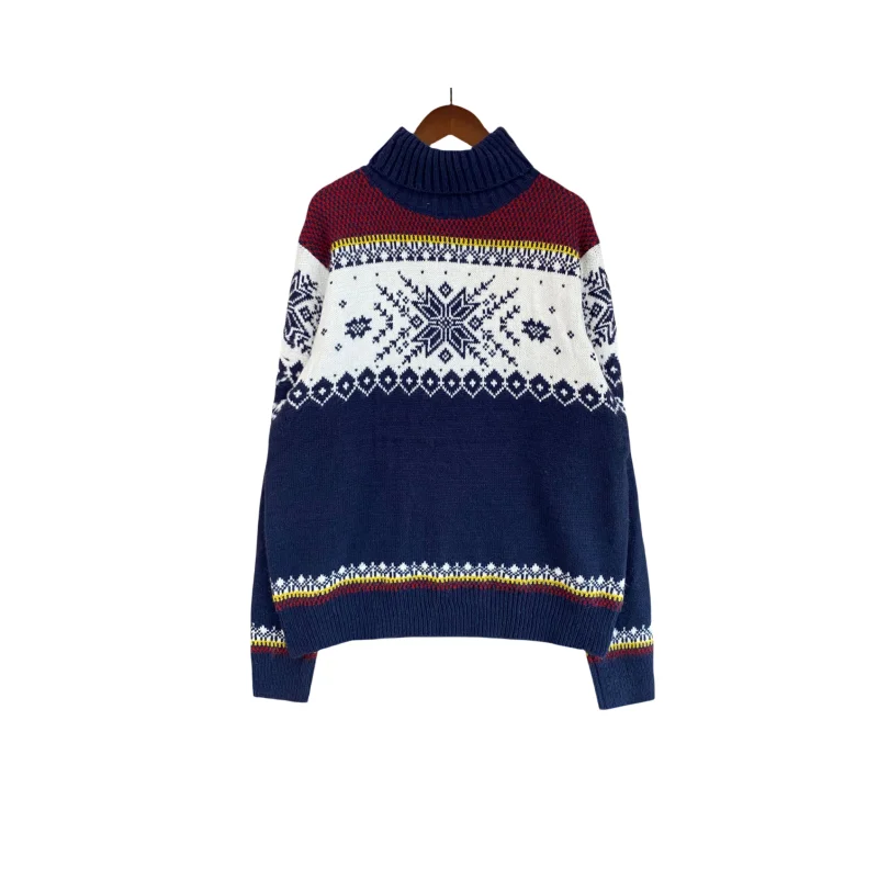 

2023 New Year's Clothes Women Men Matching Sweaters Christmas Family Couples Jumpers Warm Thick Turtleneck Knitwear Xmas Look