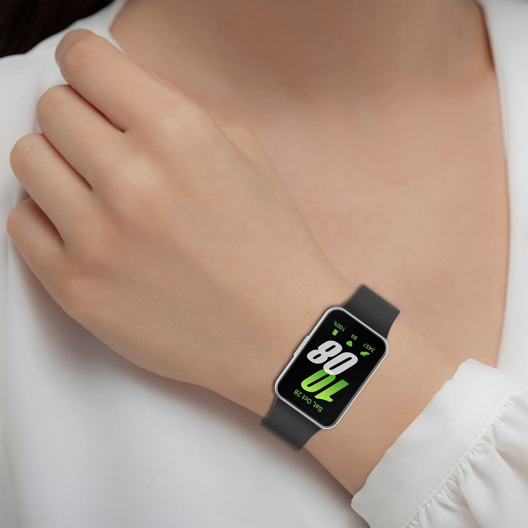 Фото Оригинальный силиконовый ремешок для умных часов Samsung Galaxy Fit 3 R390, спортивный резиновый браслет для Samsung Galaxy Fit3. №5