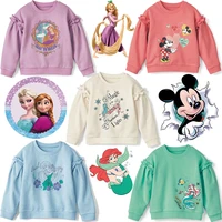 kids long sleeves hoodie frozen elsa anna creative design childrens clothes autumn baby sweater printed mickey girls pullover