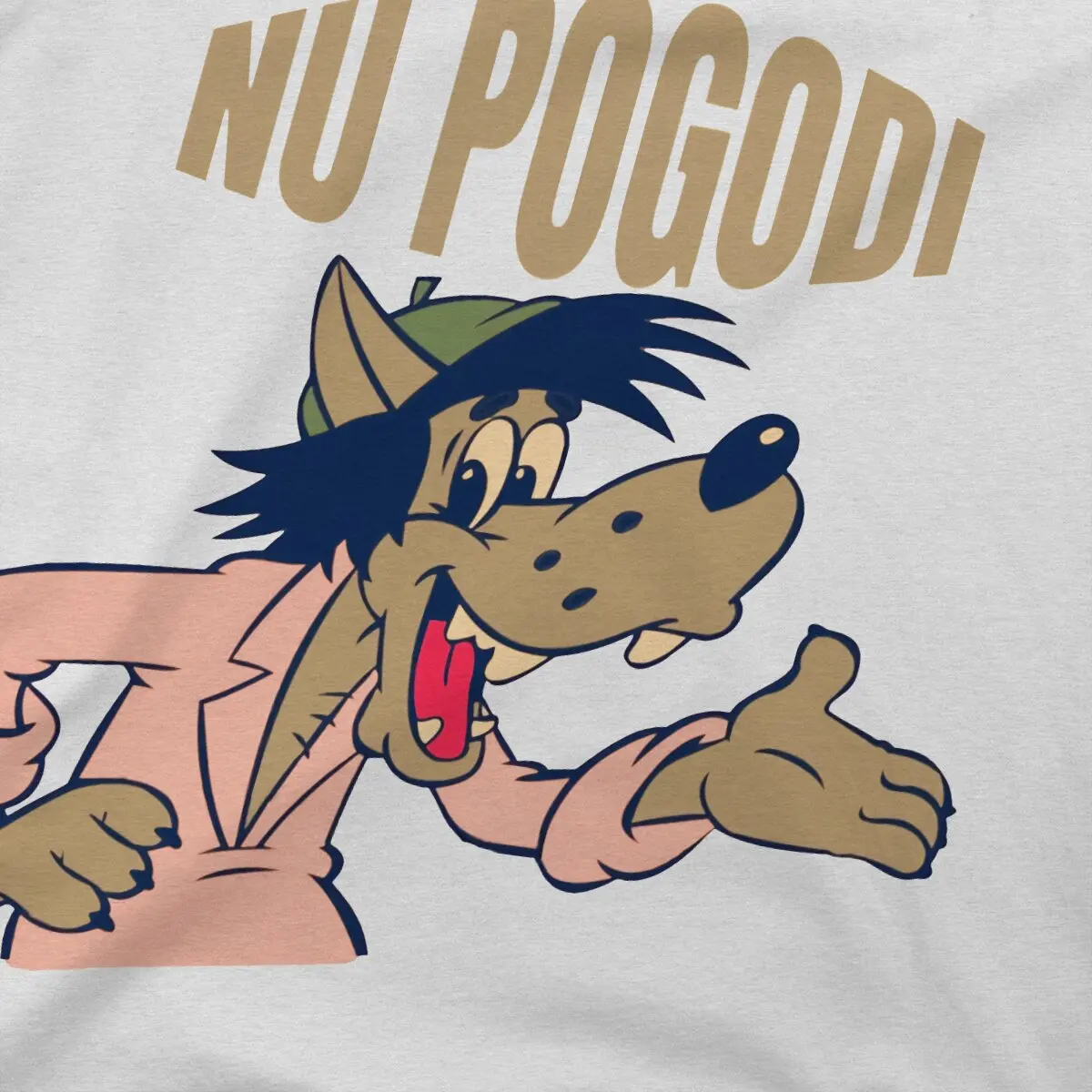 Креативная футболка Nu Pogodi The Hare Catoon для мужчин русский волк Классическая из