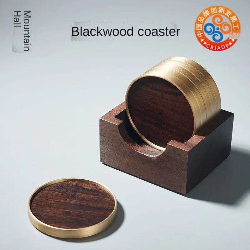 Solid Wood Blackwood Coaster Saucer Tea Cup Master Coaster Kung Fu Tea Set