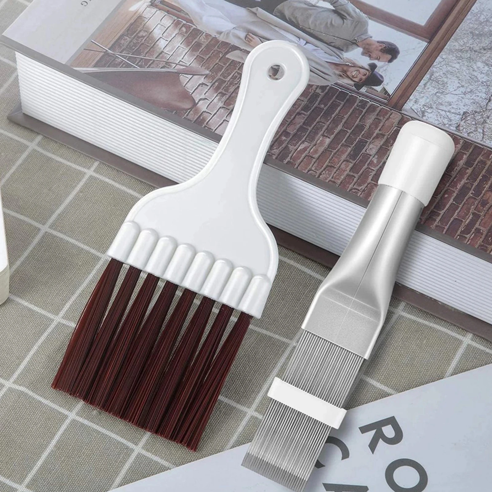

Air Conditioner Fin Cleaning Tool Home Cleaning Tool Coil Comb A/c Hvac Condenser Radiator Universal Folding Brush Cleaning Tool