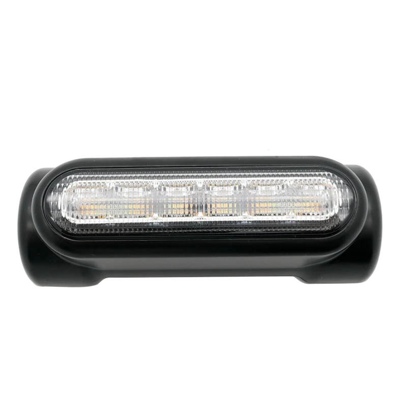 

3X Motorcycle LED Highway Bar Switchback Driving Light/Turn Signal Light For (Black)