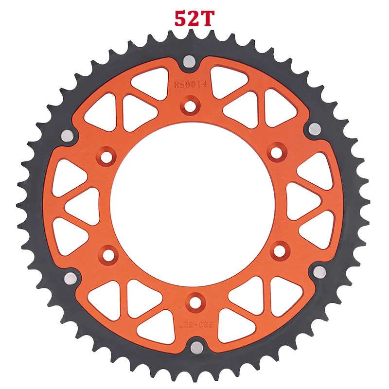 

Запчасти для мотоциклов 520 45T-52T, задние звездочки для KTM 125 150 200 250 300 350 400 450 500 690 790 890 EGS EXC XC SX Duke XC-W MXC