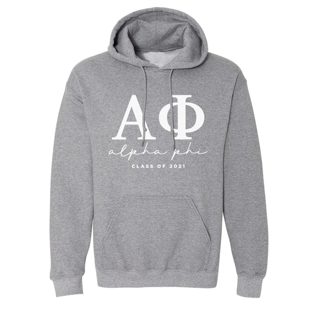 

Alpha Phi Simple fashion printed hoodie