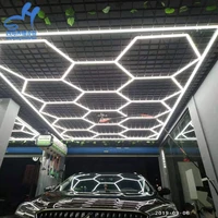 hot selling garage lamp can be customized size car detailing workshop hexagonal led work light