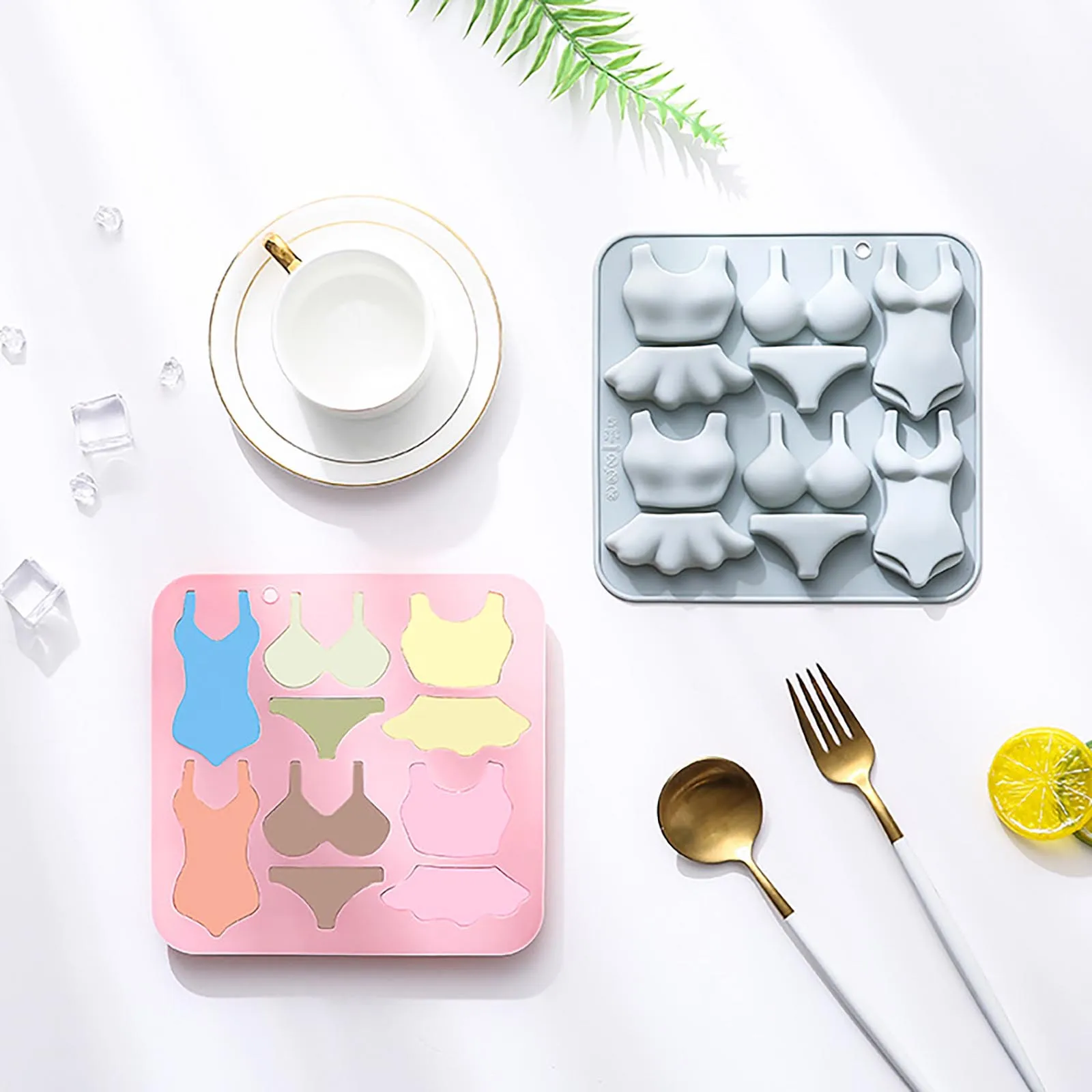 Силиконовая форма для торта в форме Купальника Бикини с 10 полостями шоколада