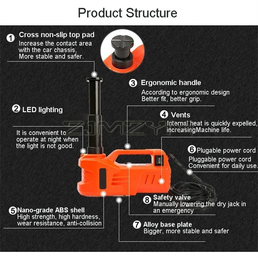 12 В 3 тонны 5 тонн 150 Вт номинальная мощность 13 А макс. ток автомобильный