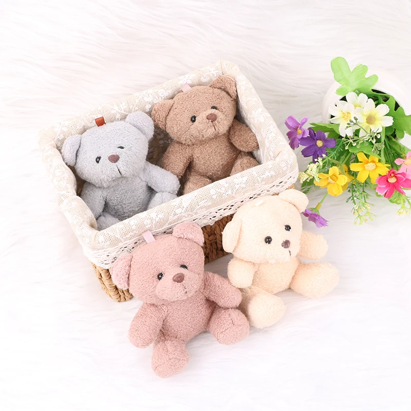 

10cm Soft Stuffed Toy Bear Cute Teddy Bear Plush Toy Dolls Patch Bear Baby Animals Toy Kids Girls Birthday Wedding Girls Gifts