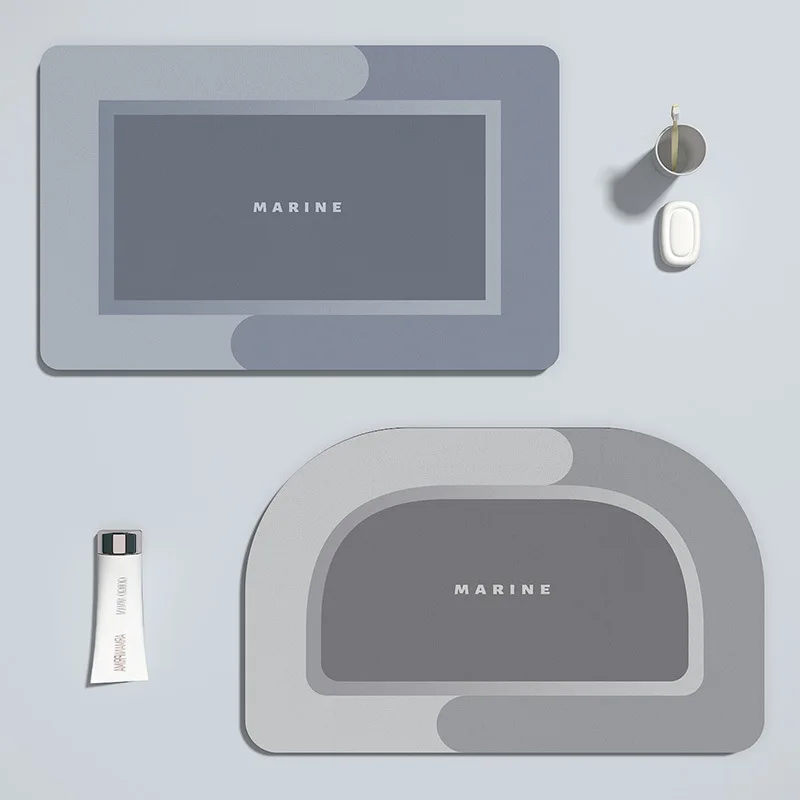 

Коврик для раствора диатомина, абсорбирующий коврик для сухой двери в ванную комнату, нескользящий коврик для дома, туалета