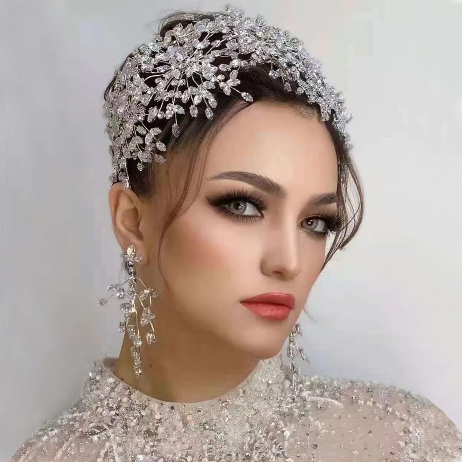 

Luxury Crystal Headband Head Accessories Women Tiaras and Crowns Bride Jewelry Headpieces Bridal Accessories Bridal Headwear