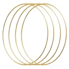 Большой металлический цветочный обруч 14 дюймов в 4 упаковках, венок, макраме, золотые обручи для творчества, Свадебный венок, Декор, Ловец снов