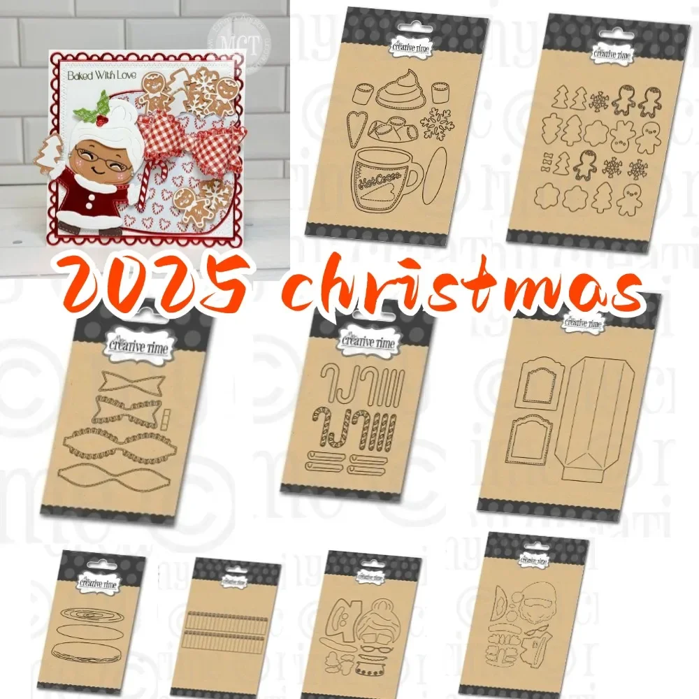 Рождественские штампы 2021 вырубные скрапбук дневник стеклянное украшение