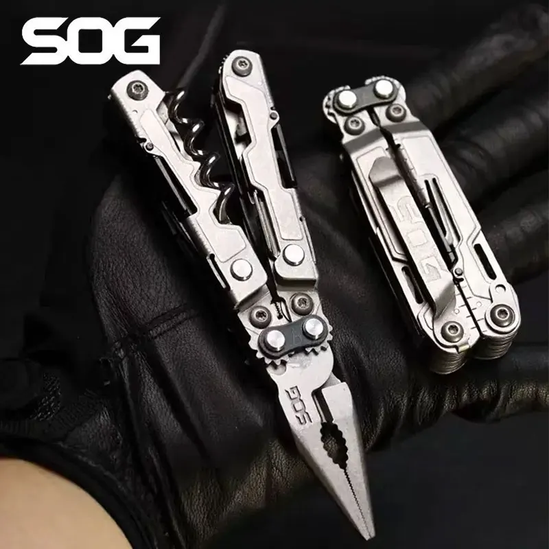 

SOG PP1001 PL1001 Folding Multitool Pliers Multi-functional Combination Tool Pliers EDC Outdoor Camping Equipment