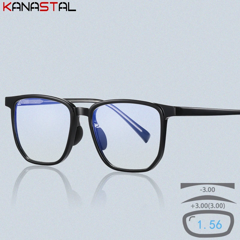 

Women Anti Blue Light Reading Glasses Retro Ultralight TR90 Eyeglasses Frame Prescription Lenses Myopia CR39 Optical Eyewear