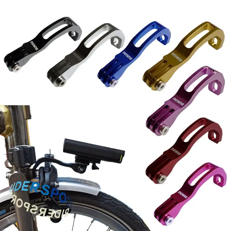

bicycle light mount bracket Bike Light Holder Stand For BROMPTON 14 16 20 for CATEYE GaCIROn Flashlight Sport Camera Parts