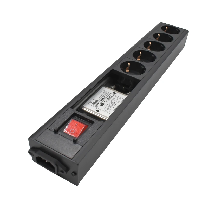 

Audio Noise AC Power Filter Power Conditioner Power Purifier with EU Outlets Power Strip 16A 4000W